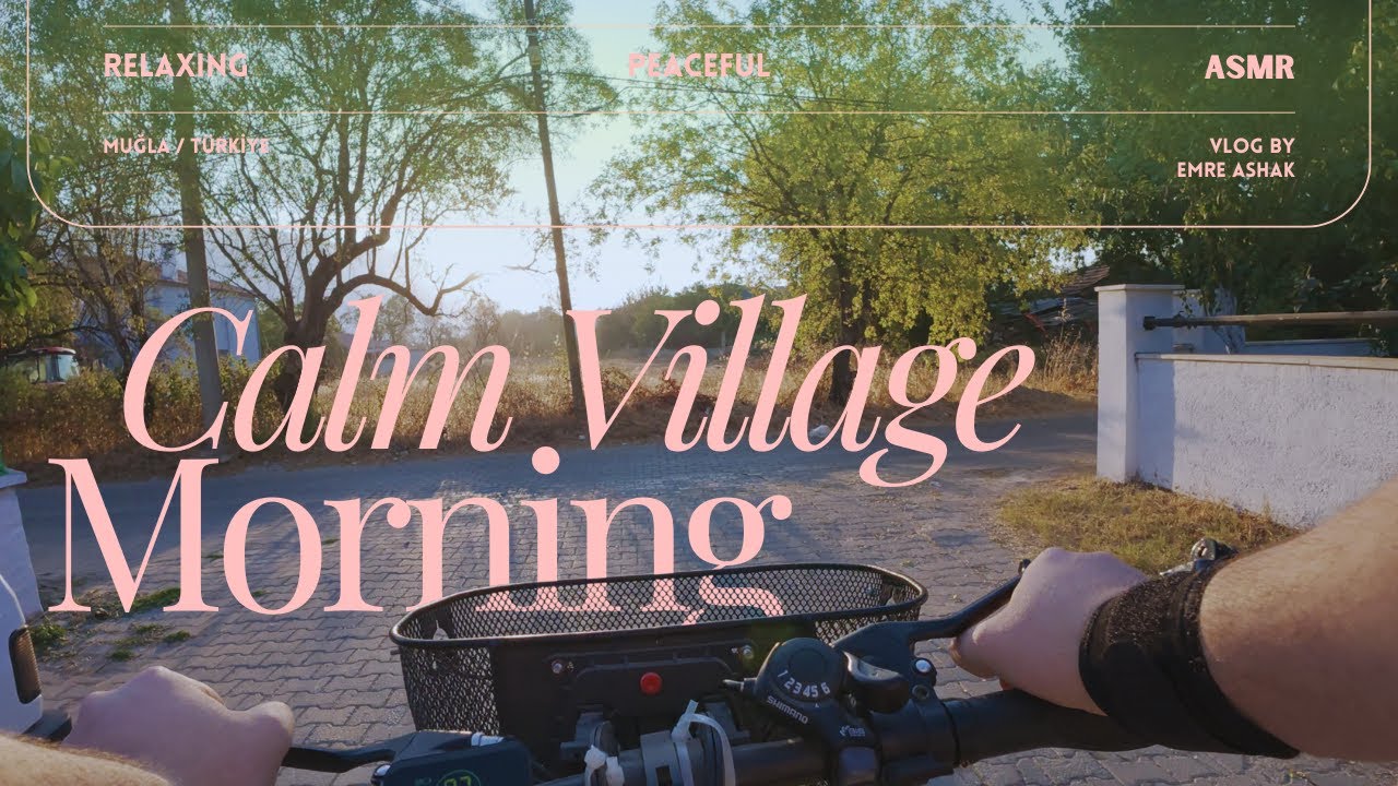 Morning Ride Through a Peaceful Countryside Village &ndash; 8 Minutes of Calm