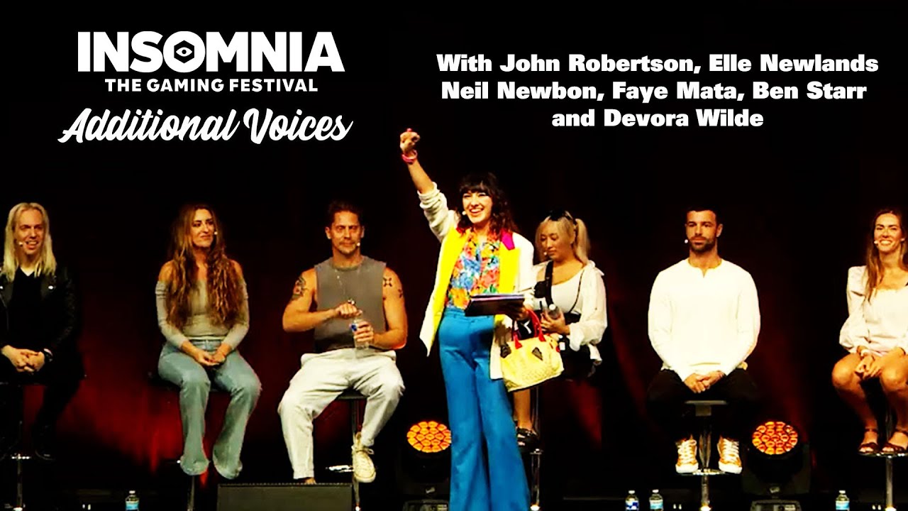 Additional Voices at Insomnia the Gaming Festival with Neil Newbon, Devora Wilde and more!