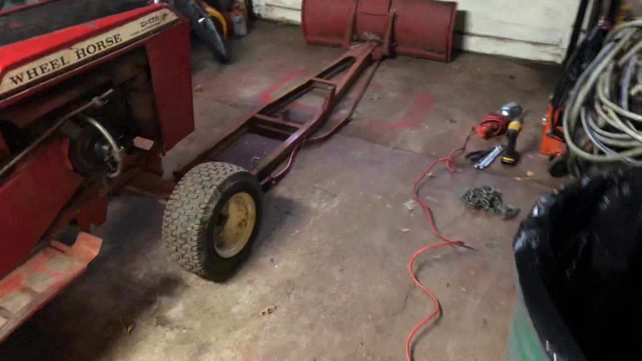 How to put a snow plow on a wheel horse