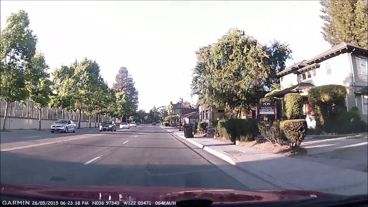 Evening Drive Through Santa Cruz, California