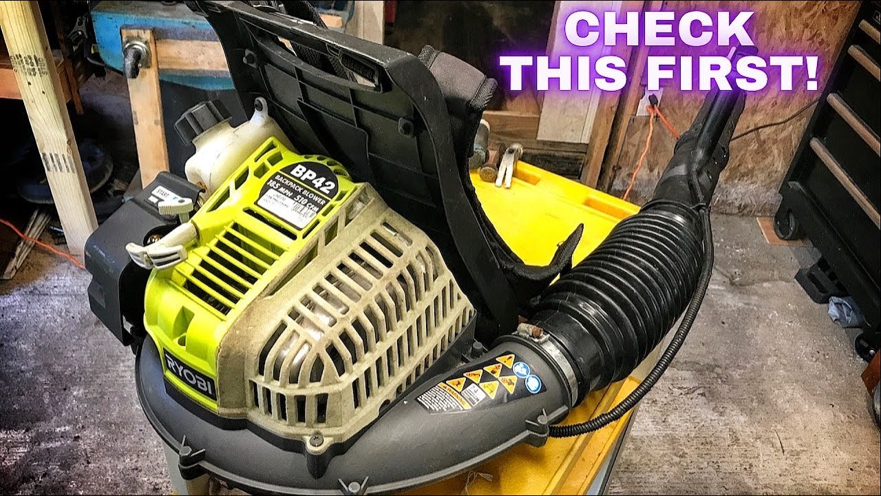 Воздуходувка не набирает обороты | Легко исправить (RYOBI BP42)