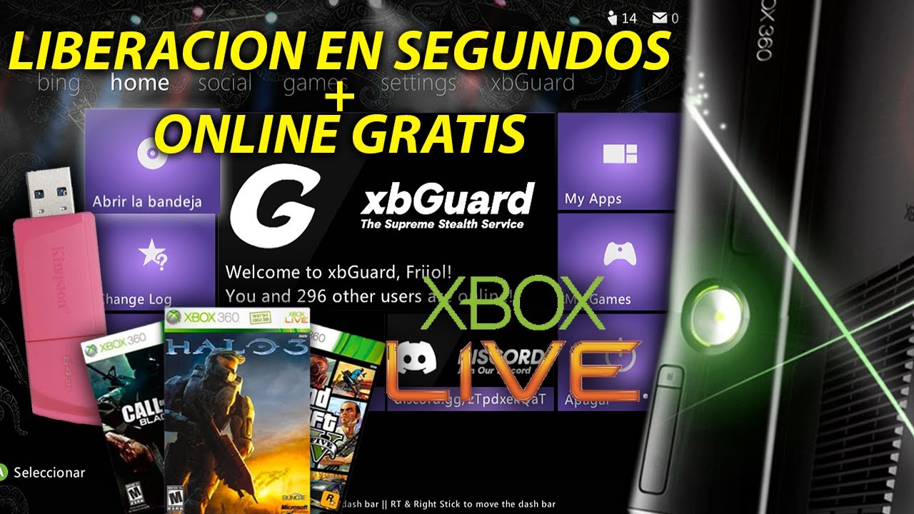 LIBERA Y JUEGA ONLINE EN TU XBOX 360 SOLO CON USB