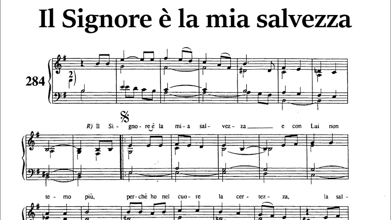 Il Signore è la mia salvezza - Organo solo