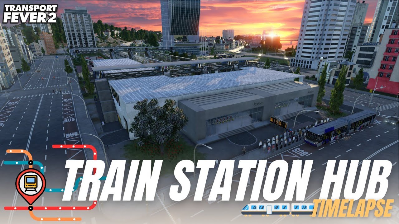 I Built The Ultimate Train Station in Transport Fever 2