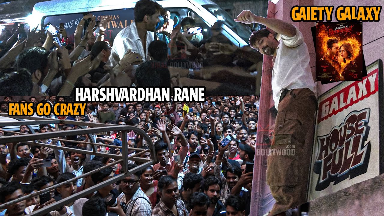 Harshvardhan Rane LIVE at Bandra Gaiety Galaxy | Fans Go CRAZY for Ek Deewane Ki Deewaniyat! 🔥