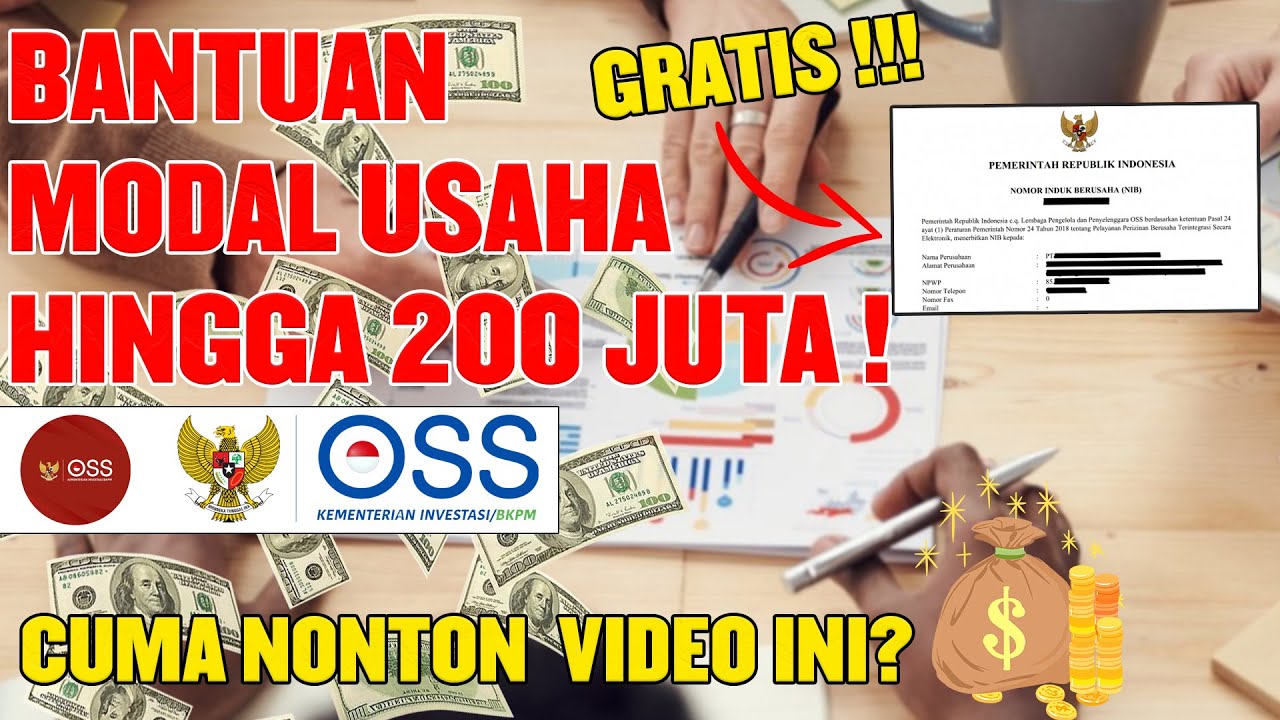 CARA MEMBUAT NIB DI OSS GRATIS !! CUMA 5+ MENIT & BISA DAPAT MODAL USAHA HINGGA 200 JUTA !!