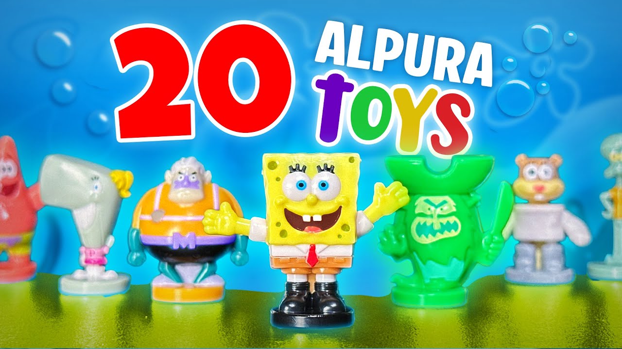 NUEVAS FIGURAS de BOB ESPONJA🍍  Abriendo 20 Alpura Toys!