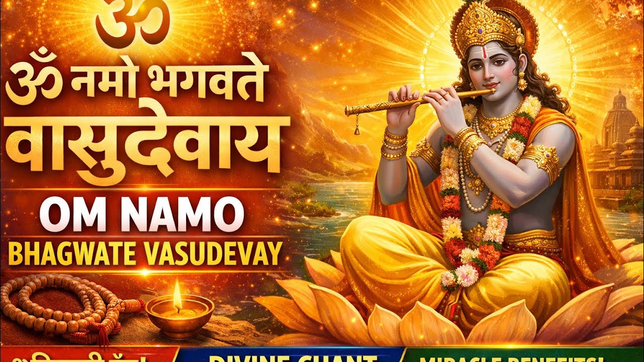 ओम नमो भगवतेवासुदेवाय 🙏🙏 #bhajan #satsang #hindumantra #bhakti 
