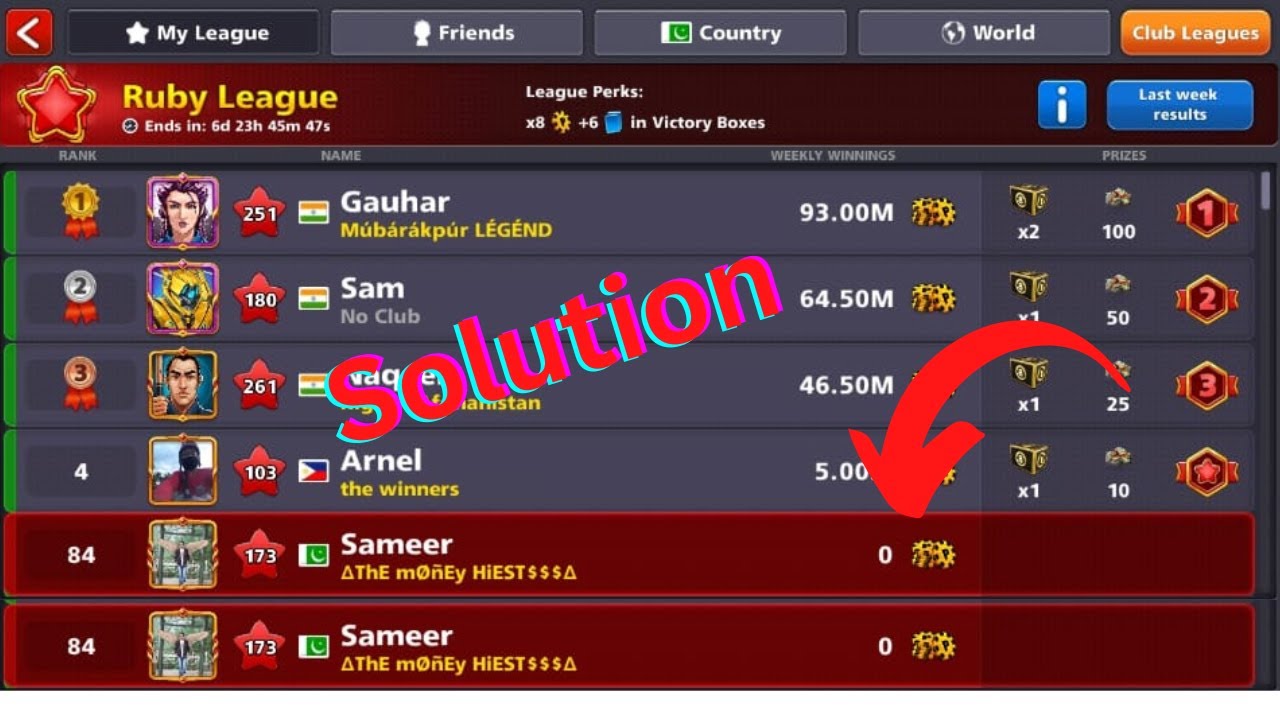8 Ball Pool winning Reset Problem Solve 😍