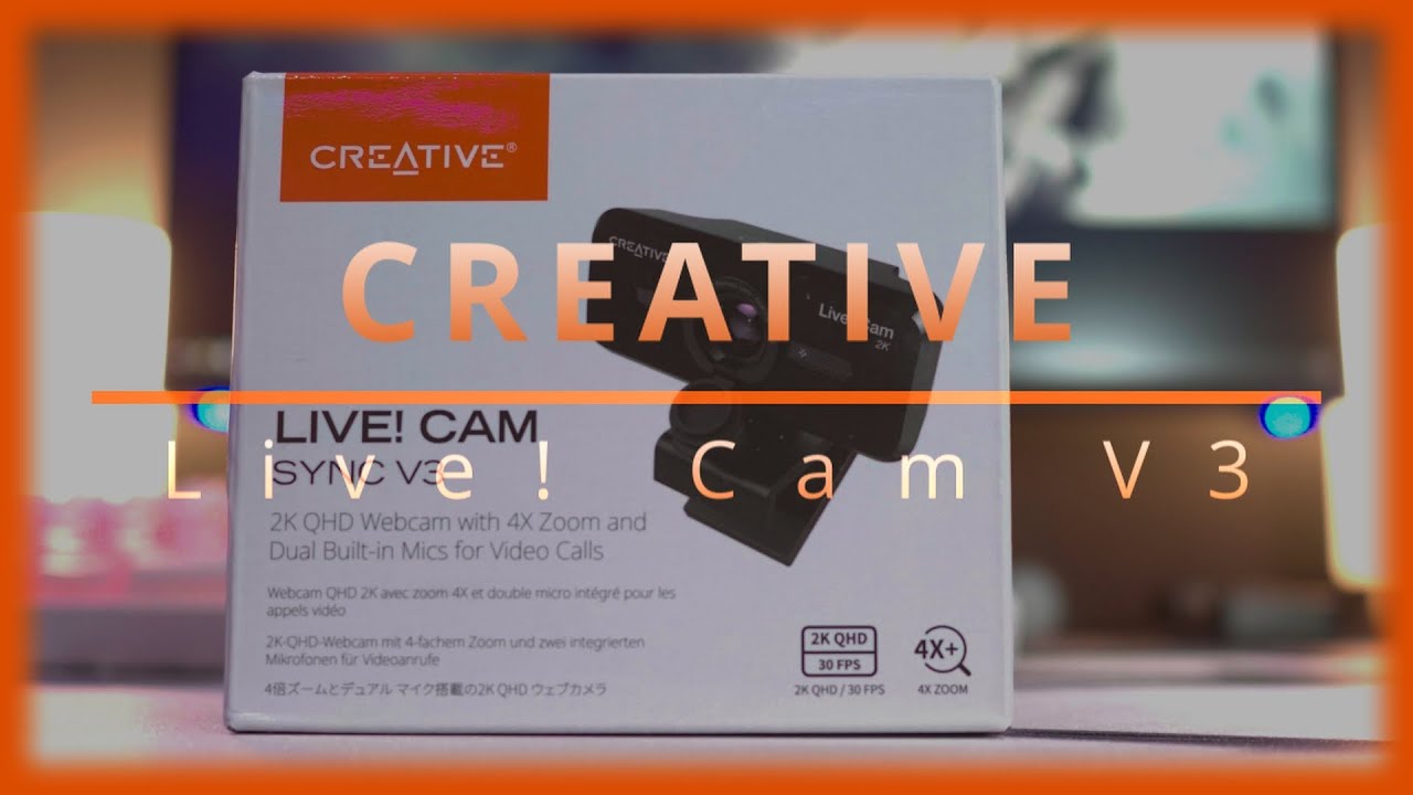 Creative LIVE! CAM V3 - Die BESTE Webcam für unter 50€ (Review 4k)