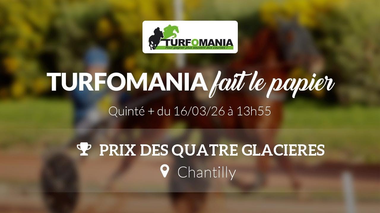 Turfomania Pronostic Quinté du Lundi 16 Mars 2026