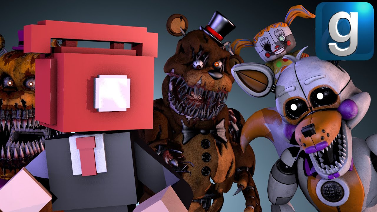 Gmod FNAF | Review | Brand New Demented, Springlocks, & Help Wanted Ragdolls And More!