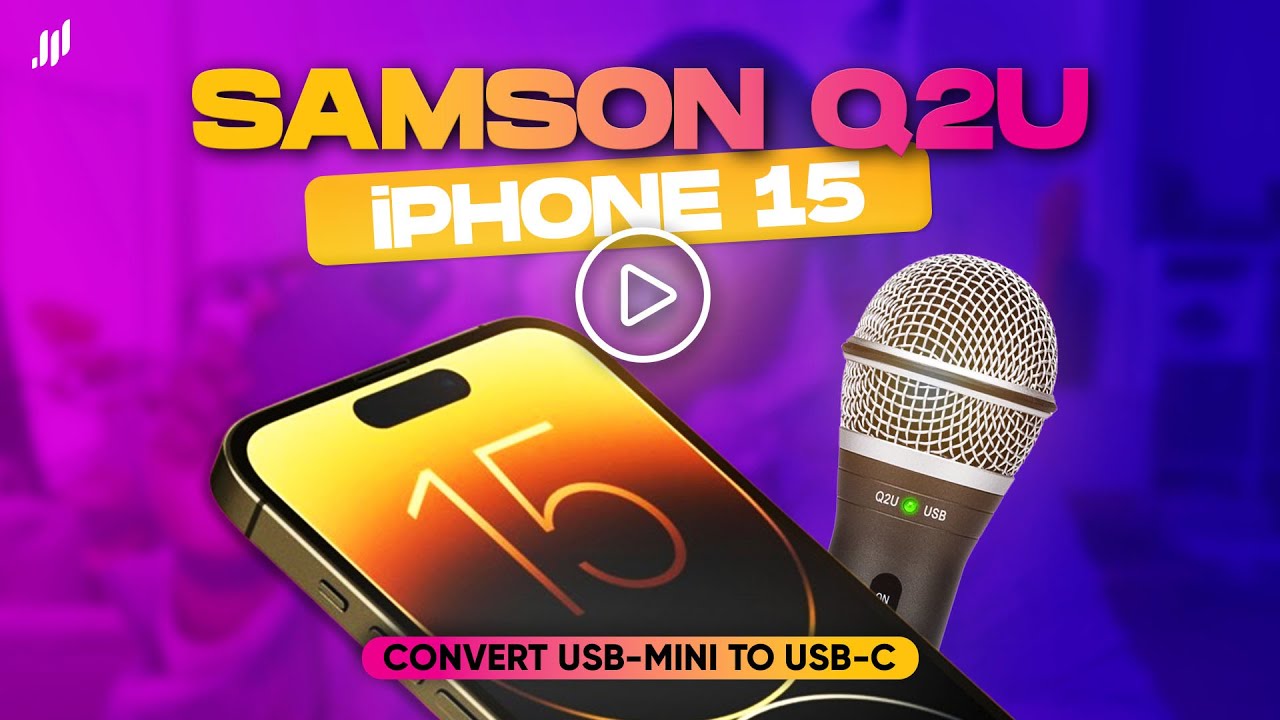 How To Connect Samson Q2U to iPhone 15 (USB-C)