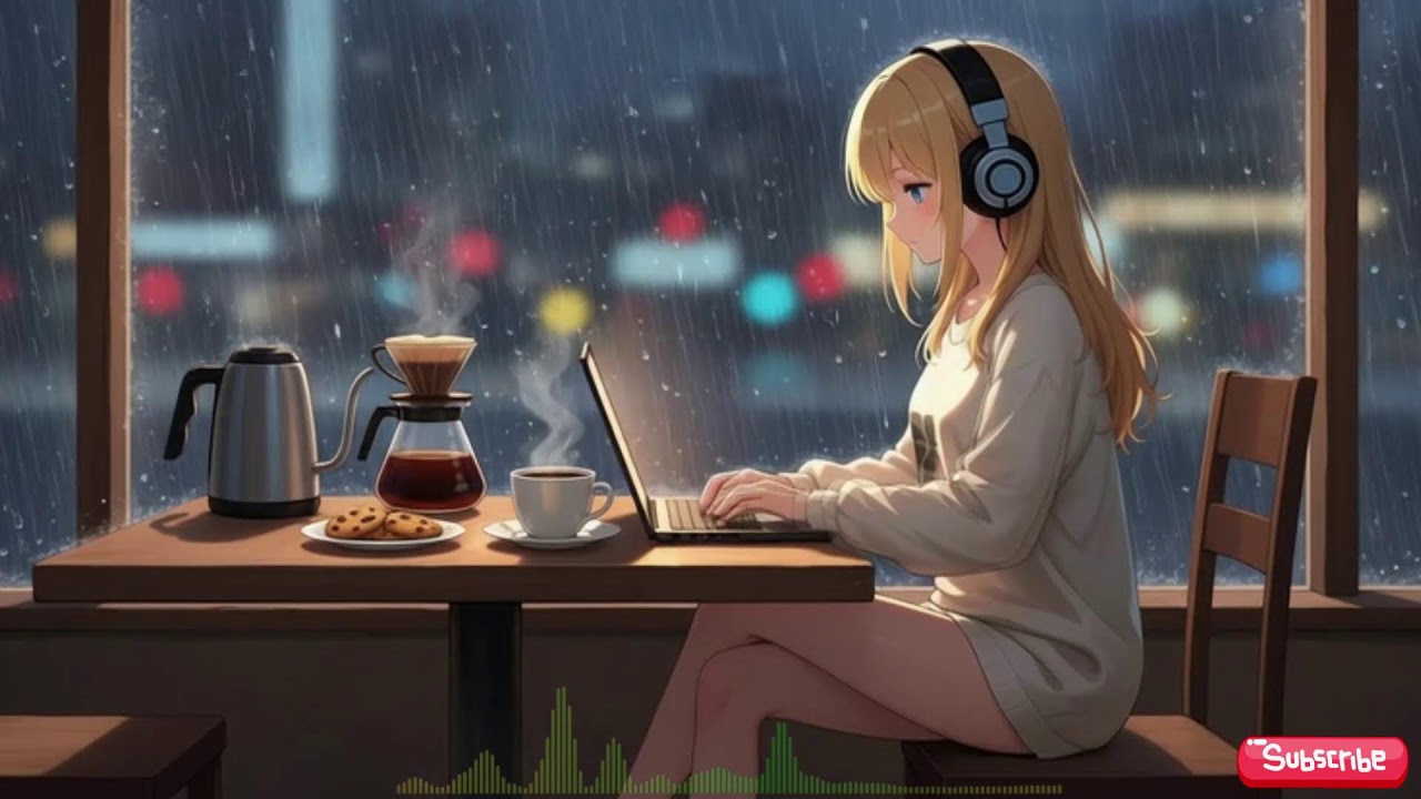 Rainy Night Coffee Shop ☕ Jazz Lofi for Study & Deep Focus (Live)