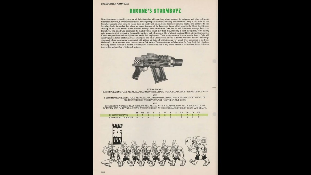 Warhammer 40k - Freebooterz Army List