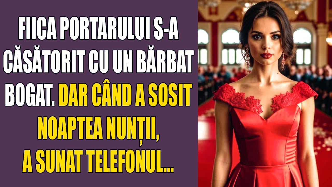 Fiica portarului s-a căsătorit cu un bărbat bogat.Dar când a sosit noaptea nunții, a sunat telefonul