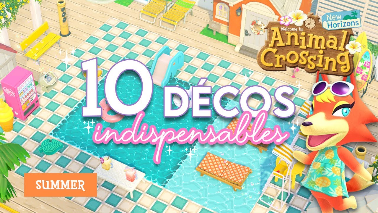 10 IDÉES DÉCO INDISPENSABLES POUR L'ÉTÉ / TROPICAL / SUMMER 🌴 - ANIMAL CROSSING NEW HORIZONS #summer