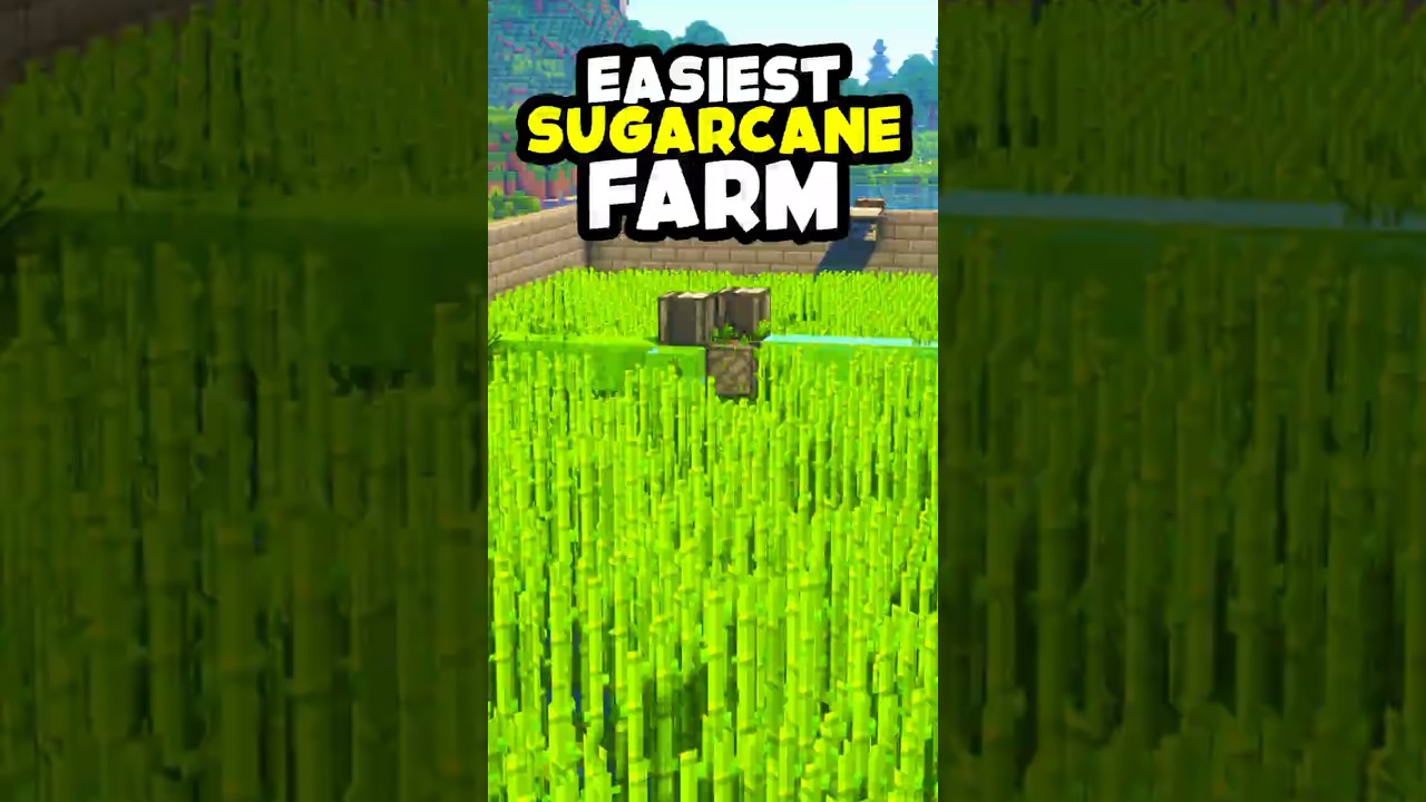 EASIEST Automatic Sugarcane Farm in Minecraft 1.21.9 #minecraft #mctutorial #minecrafttutorial