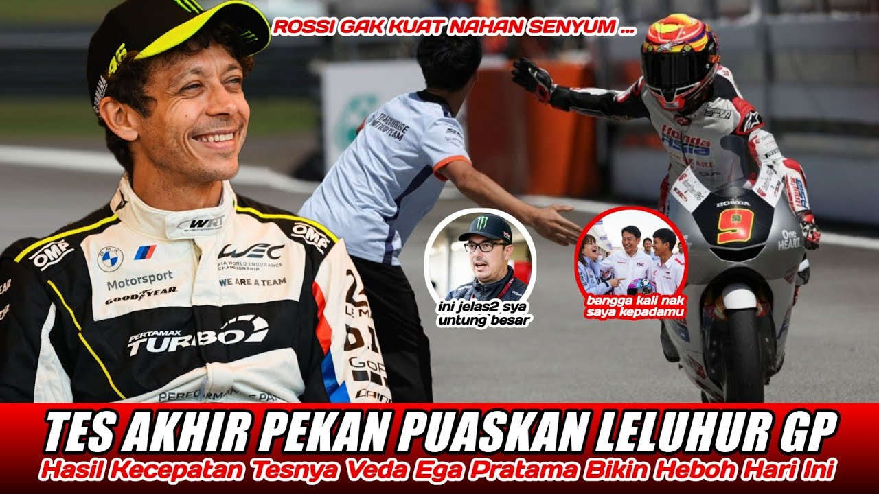 PADDOCK GP HEBOH GARA-GARA VEDA !! LEGENDA KEPINCUT. Hasil tes top VEDA mengerikan iman andalan Rosi