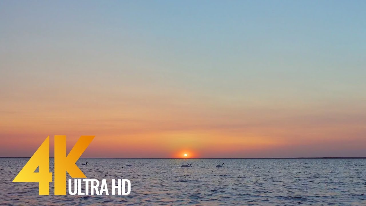 Ukrainian Sunset over the Lake - World's Destinations - 4K Nature Relax Video