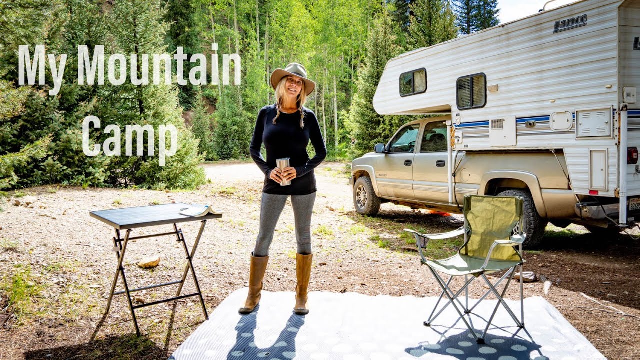 A Day at Camp in the Mountains | Full Time RV Living | Full Time Truck Camper Living