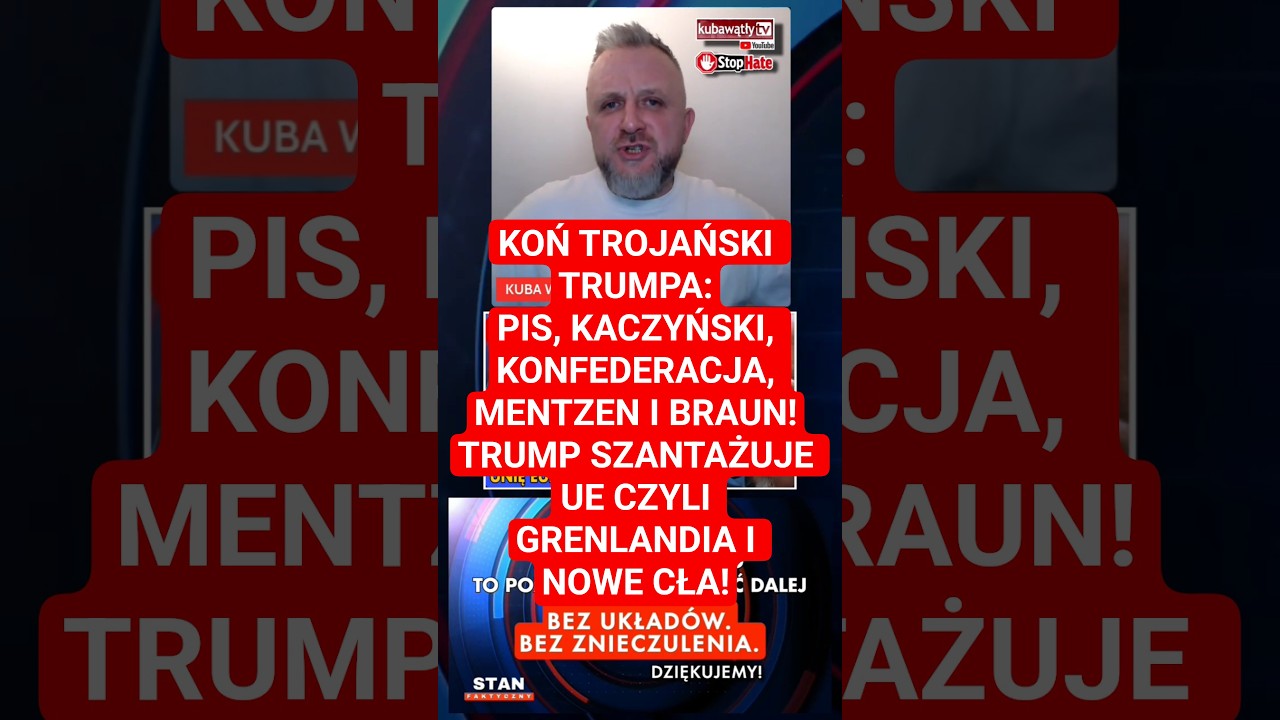 TO JUŻ PEWNE: PiS i Konfederacja to KOŃ TROJAŃSKI Trumpa‼️Trump grozi UE cłami za Grenlandię ‼️