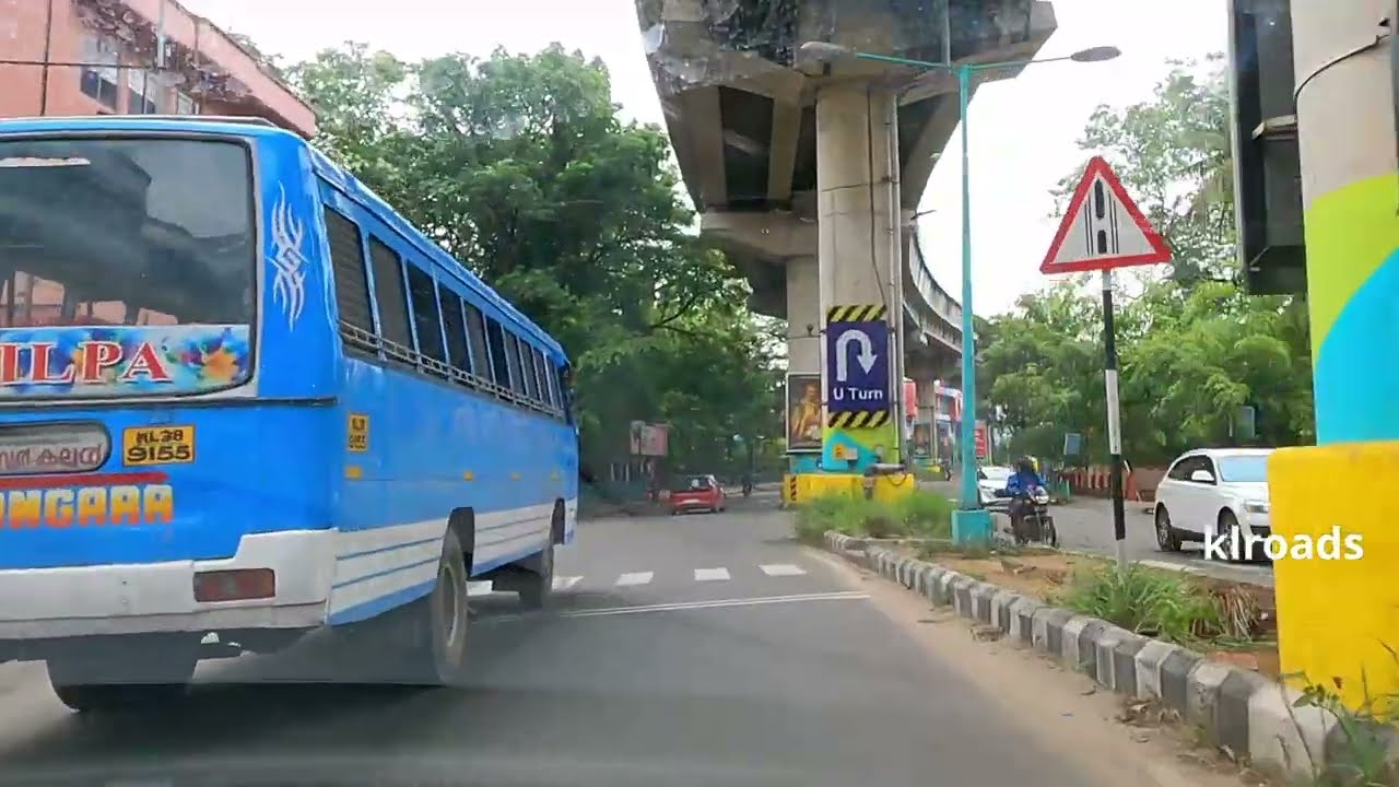 Drive from Kacheripady to Edapally- via  Kalloor, Jawaharlal Nehru Stadium, Palarivattom