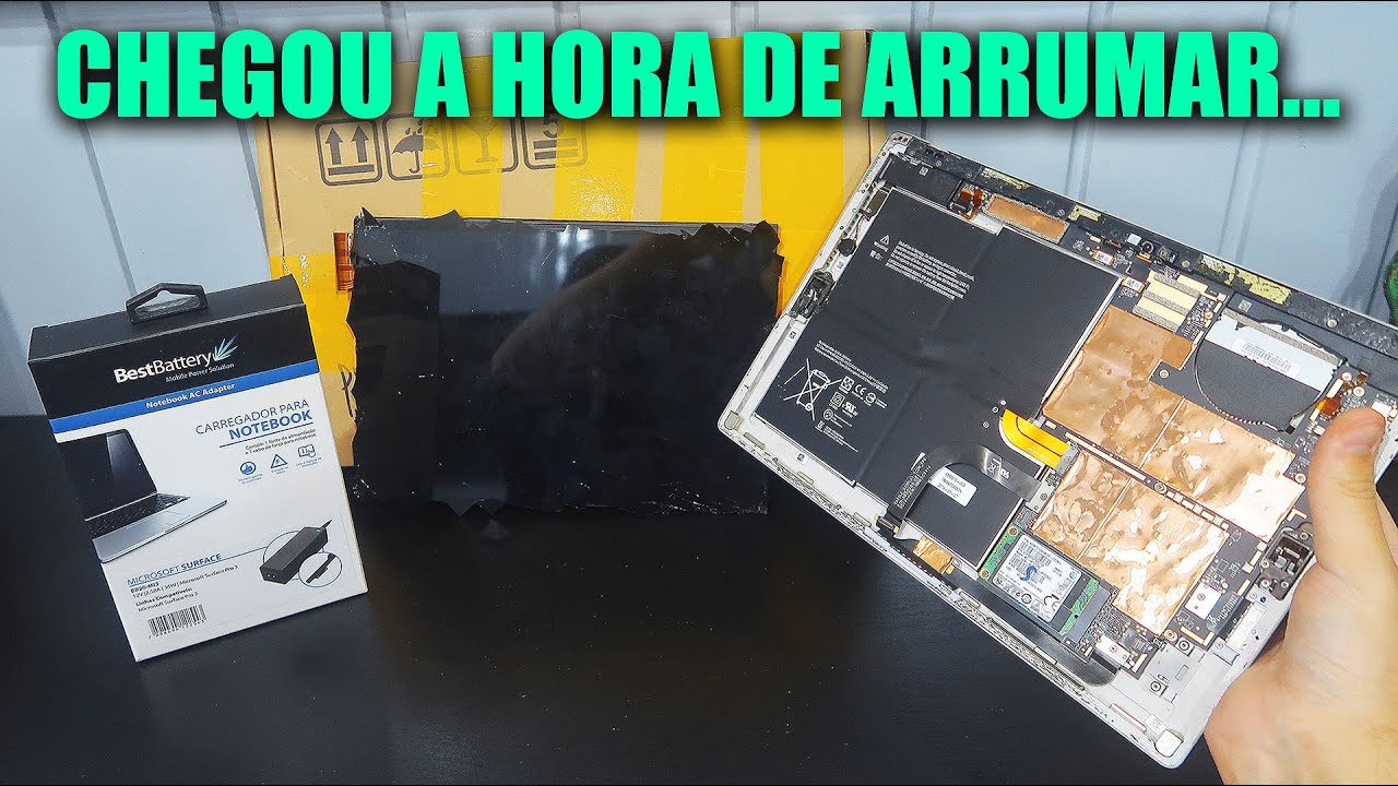 CONSEGUI CONSERTAR O SURFACE QUE EU COMPREI QUEBRADO POR R$250? PT.2