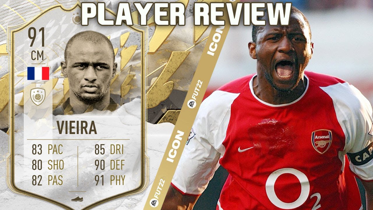 THE PERFECT CDM! ⭐ 91 PRIME ICON VIEIRA PLAYER REVIEW! FIFA 22 ULTIMATE TEAM