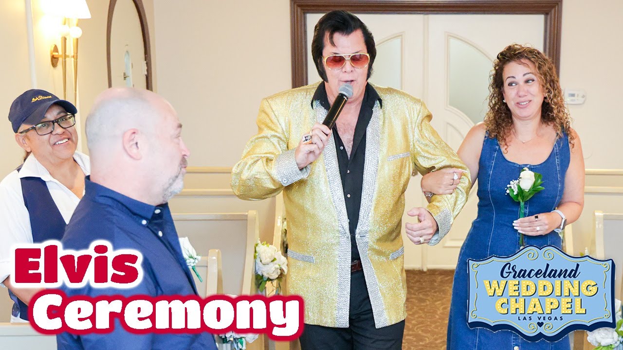 Orit & Doron's Elvis Ceremony in Las Vegas | Graceland Chapel