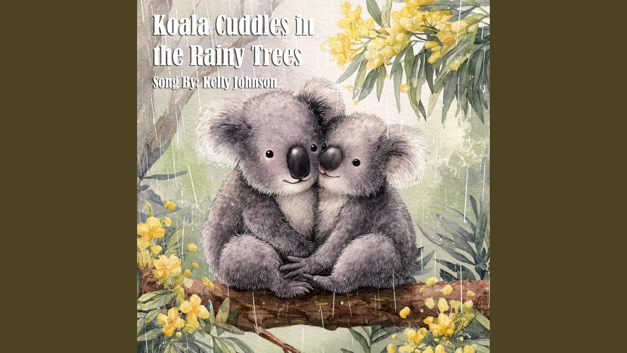 Koala Cuddles in the Rainy Trees