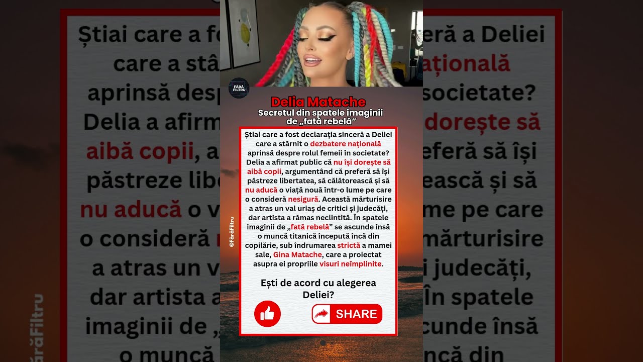 Delia Matache - Secretul din spatele imaginii de fată rebelă