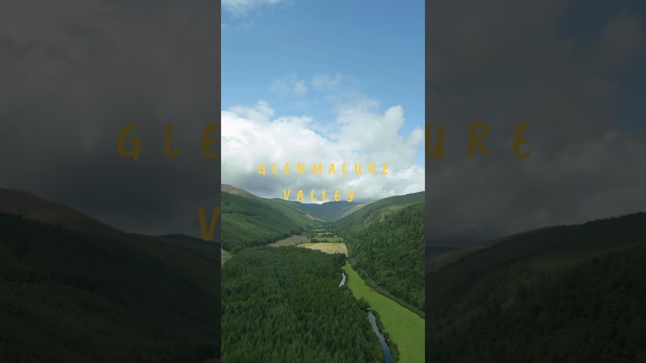 Glenmalure Valley Drone Footage Short 4K 2023