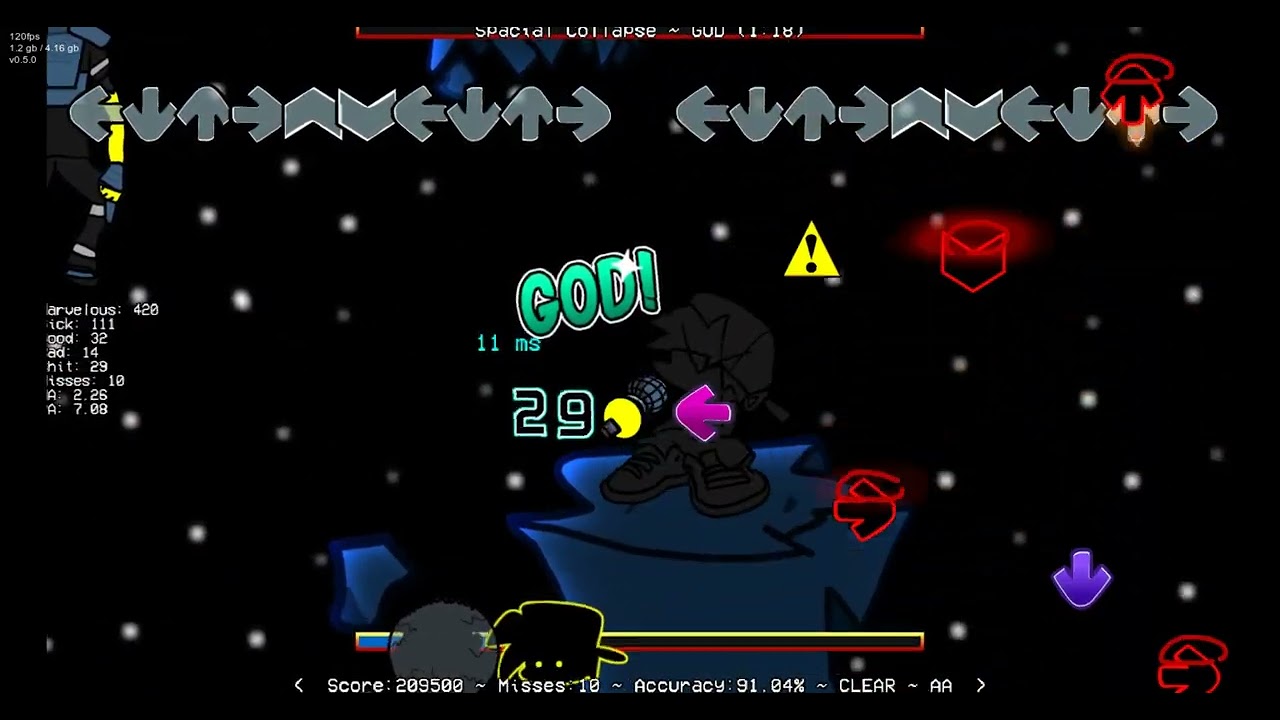 【FNF】Spacial Collapse-10K-18miss