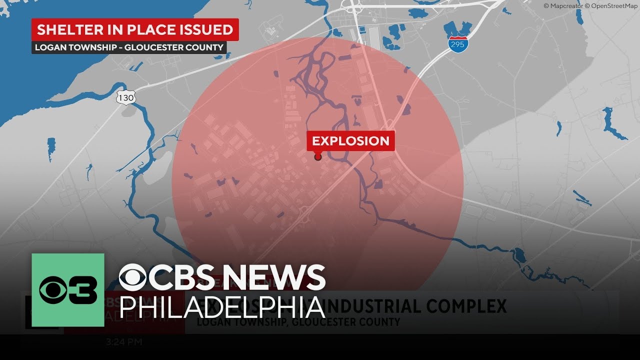Explosion reported at industrial complex in Logan Township, New Jersey