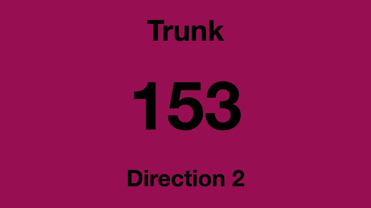 [SBS Transit] Trunk Bus Service 153 - Direction 2 Hyperlapse