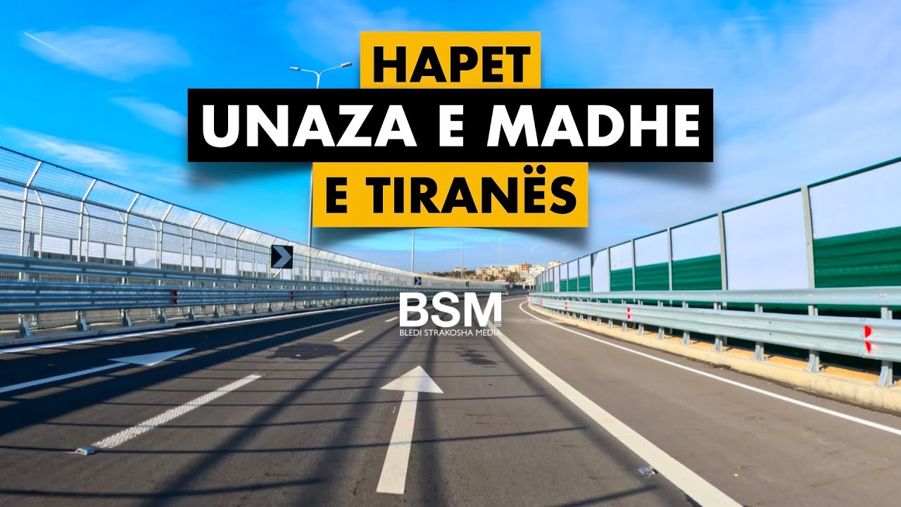 Hapet Unaza e Madhe e Tiranës - Udhëtimi i plotë në segmentin rrugor prej 29 kilometrash [4K]