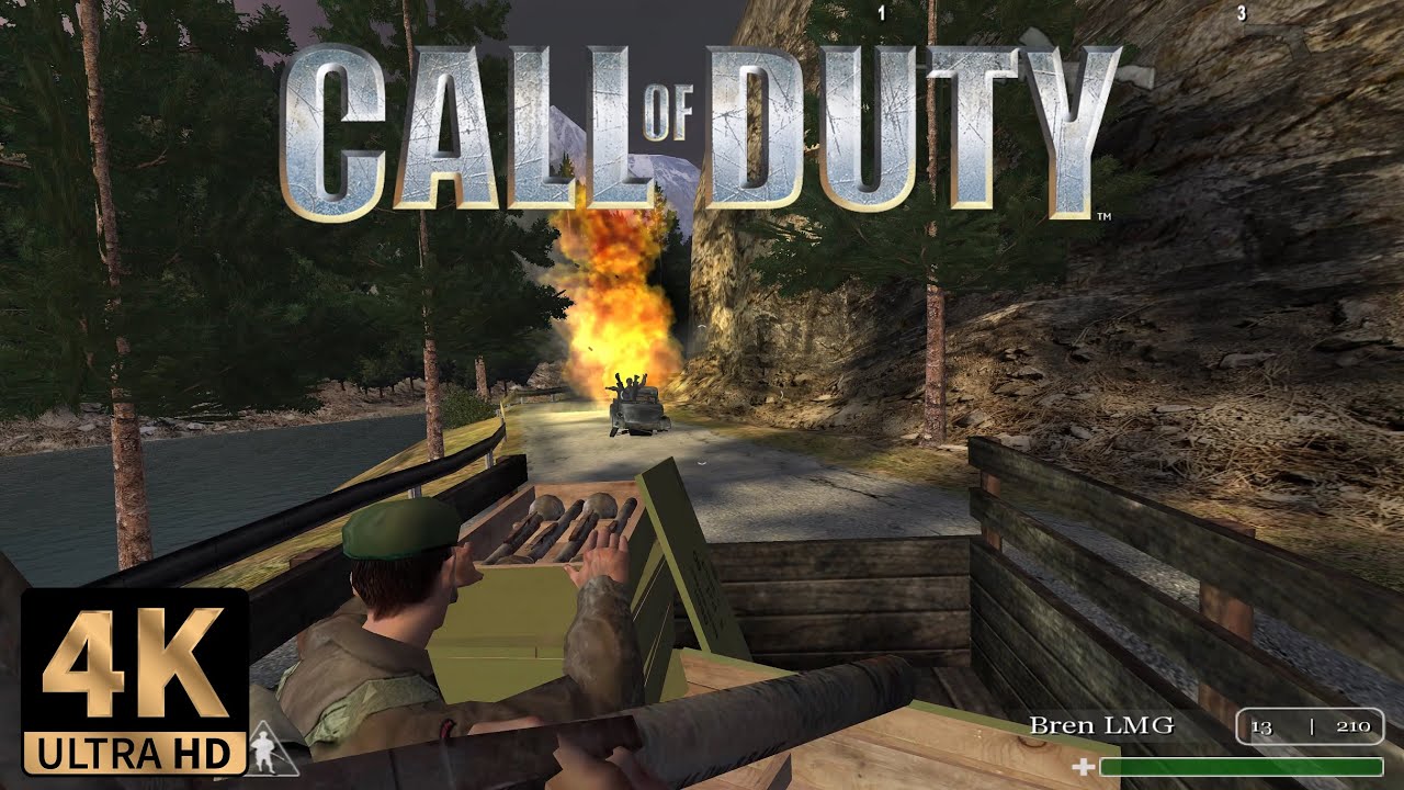 Call of Duty (2003) | #12 Eder Dam Getaway | PC Gameplay 4K