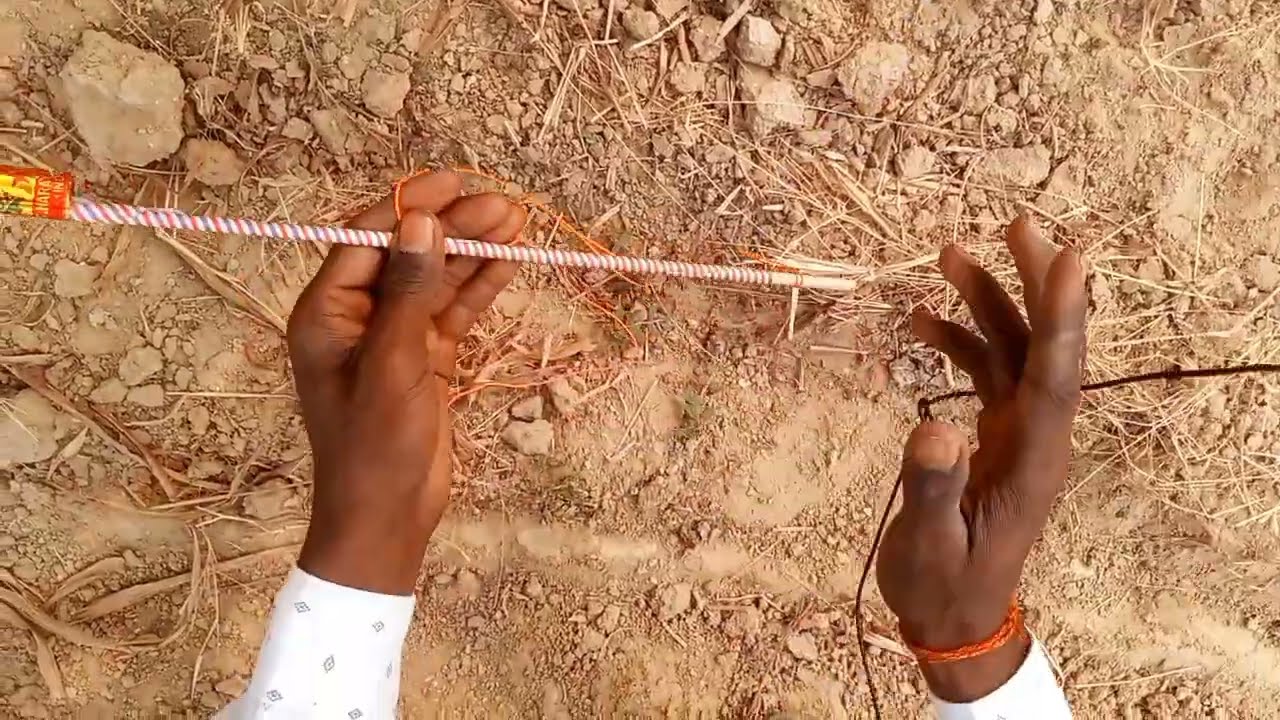 धागे से बांध कर चलाया रॉकेट - Awesome Trick // Experiment king guru