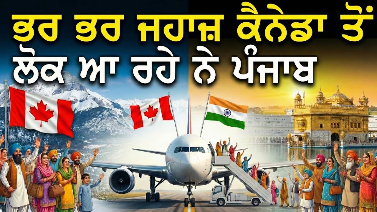 ਭਰ ਭਰ ਜਹਾਜ਼ ਕੈਨੇਡਾ ਤੋਂ ਲੋਕ ਆ ਰਹੇ ਨੇ ਪੰਜਾਬ ?
