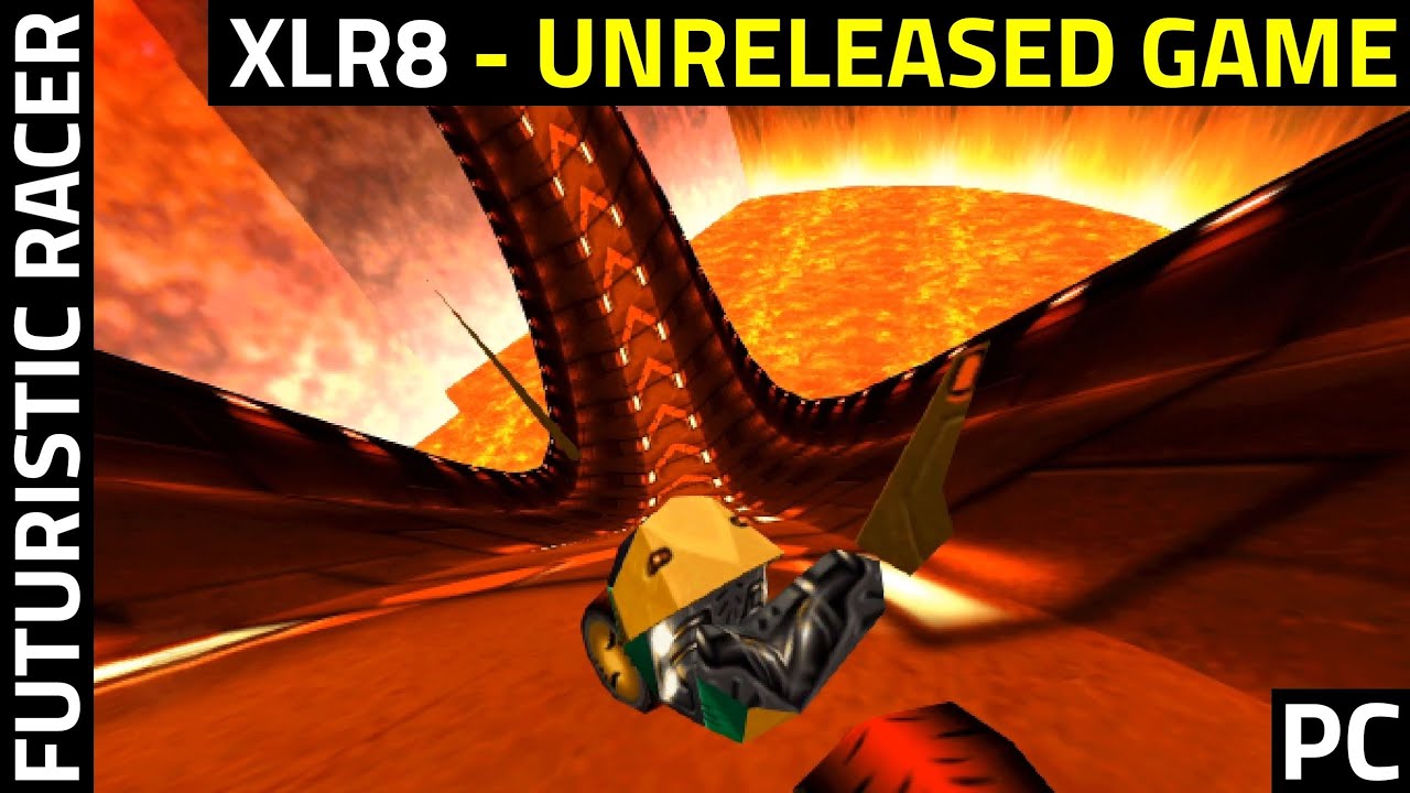 XLR8 - unreleased game (1998) -  PC Futuristic Racing Games