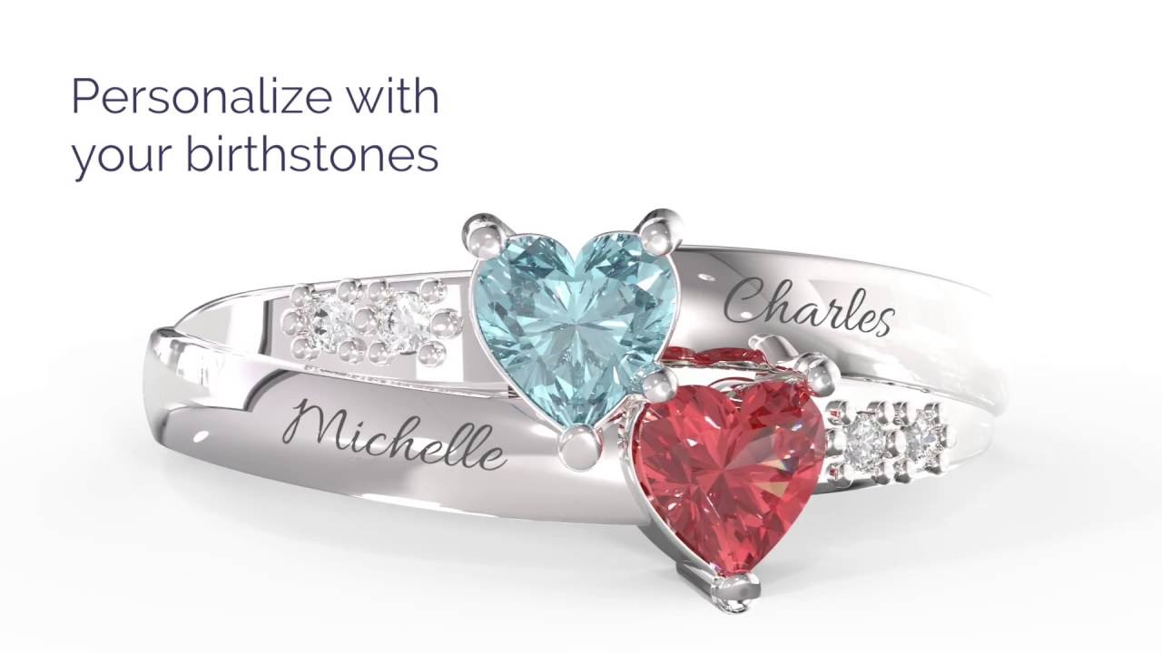 Jewlr | Personalized Jewelry: Heart Gemstone Ring