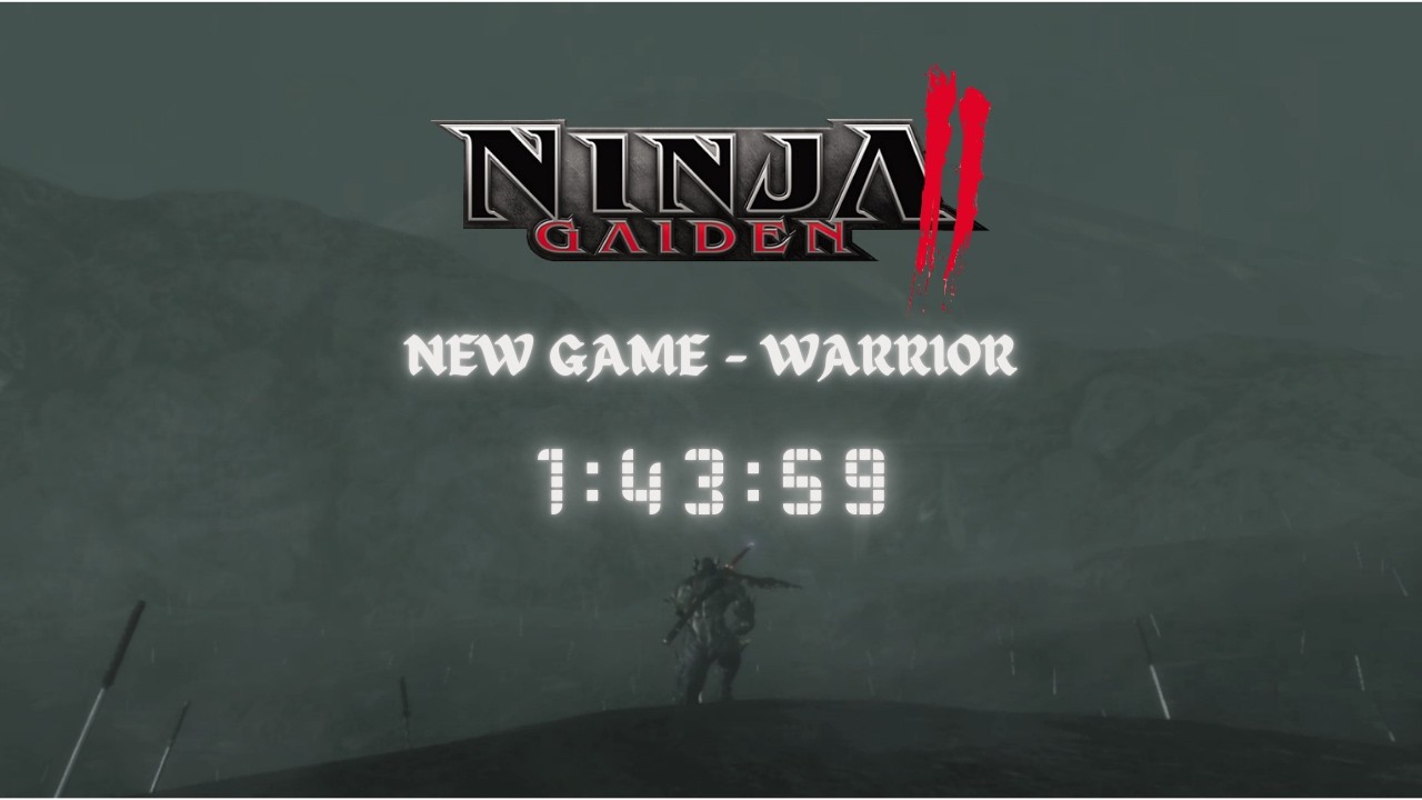 Ninja Gaiden II - New Game Warrior 1:43:59 RTA (Xbox One S)