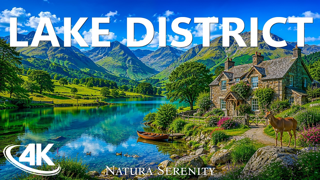 Lake District National Park 4K | Peaceful Lakes, Rolling Hills & England's Natural Beauty
