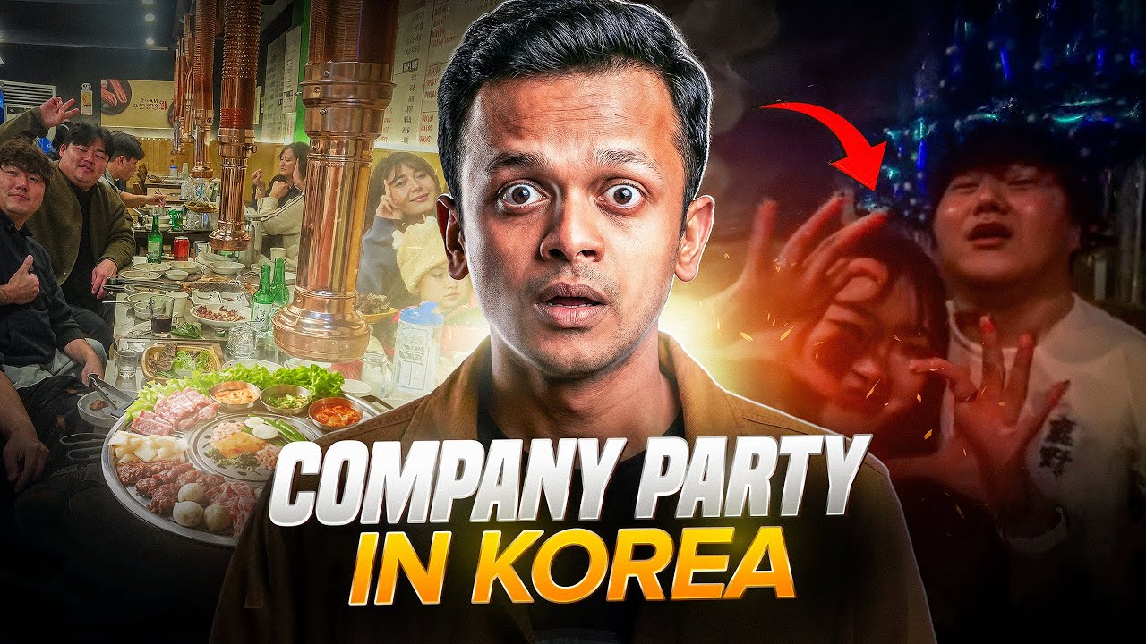 Korean Company Party (회식)Experience. With Boss & Boss's Girlfriend in Party | Bangla Korea Life Vlog