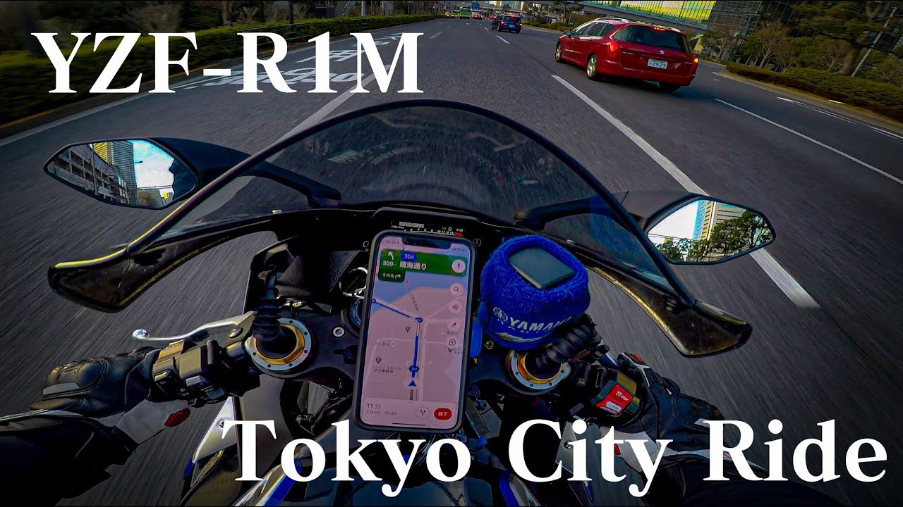 【2.7K】YZF-R1M Tokyo City Ride【ASMR】