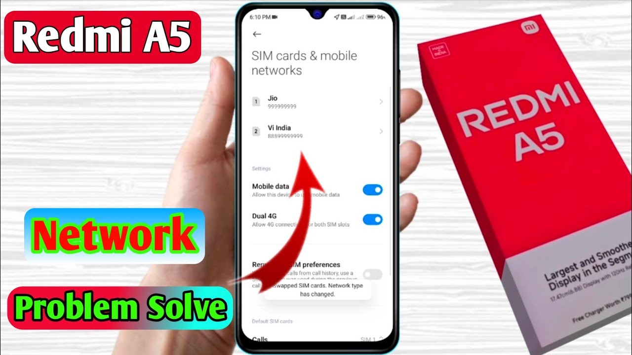 redmi a5 network problem, redmi a5 network settings