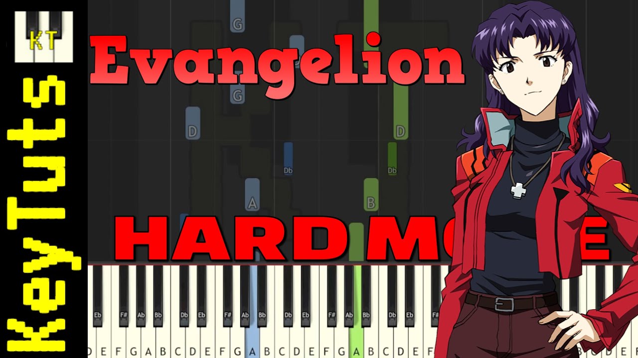 Cruel Angel’s Thesis from Evangelion - Hard Mode [Piano Tutorial] (Synthesia)