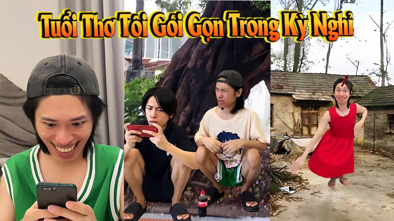 🎬 Tuổi Thơ Tôi Gói Gọn Trong Kỳ Nghỉ 🎠☀️ #giaitri #haihuoc #thuthach24h #shorts #mattomohon