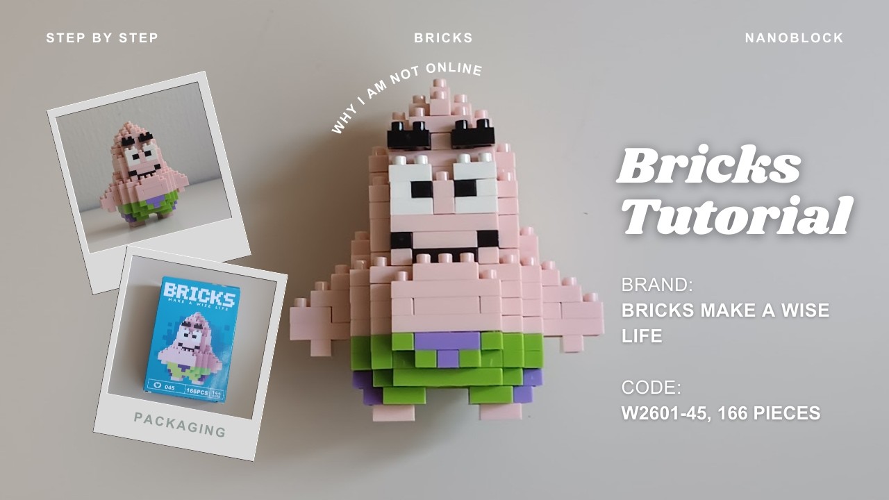 How to Build Patrick Star (SpongeBob Bestie) Building Blocks | Bricks Make a Wise Life 045 Tutorial